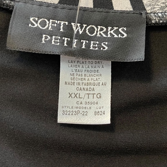 327 - NEW SOFT WORKS PETITES TOP - Picture 5 of 7